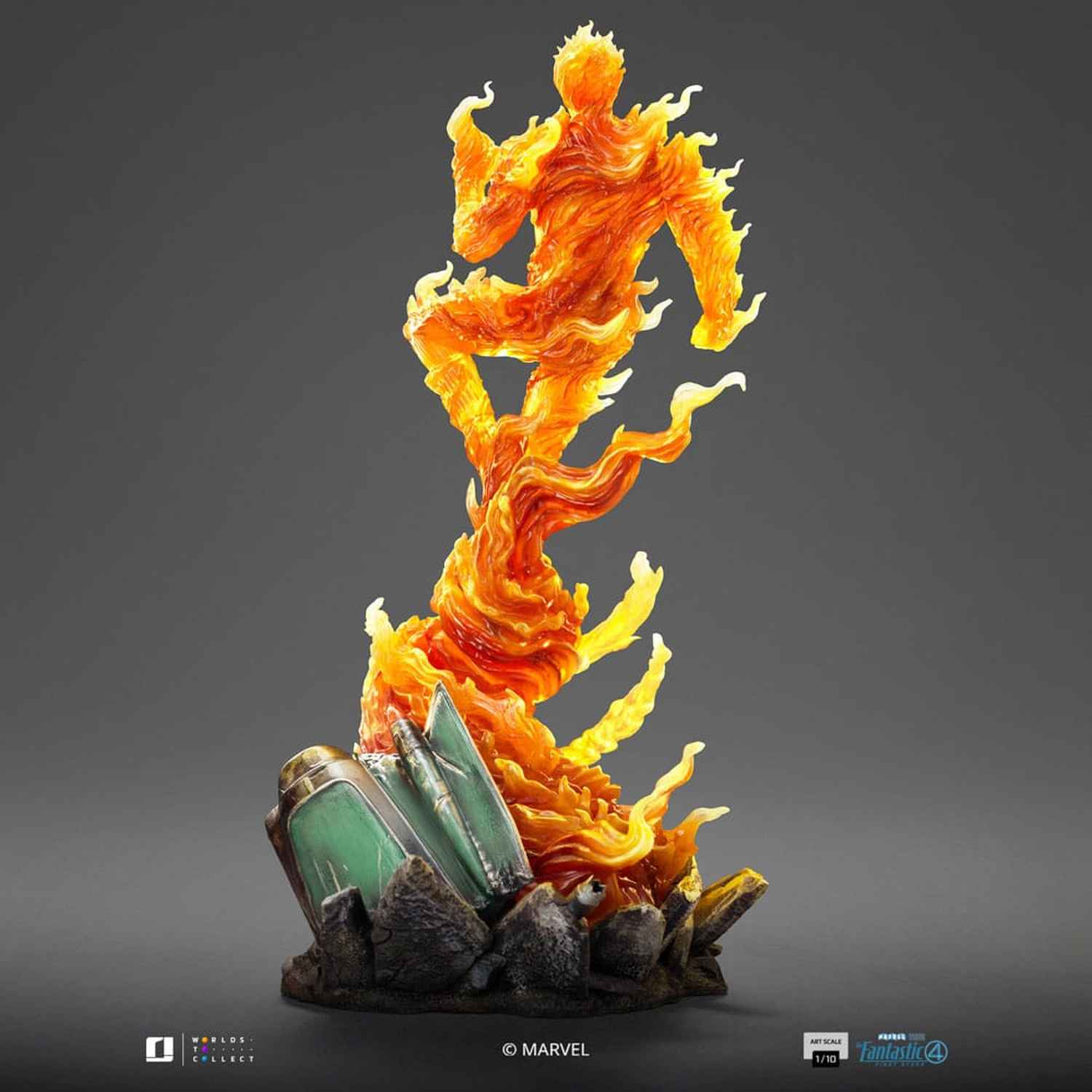 Iron Studios Marvel: Fantastic Four - Human Torch Art Scale 1/10 - Statue
