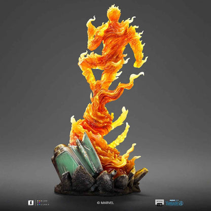 Iron Studios Marvel: Fantastic Four - Human Torch Art Scale 1/10 - Statue