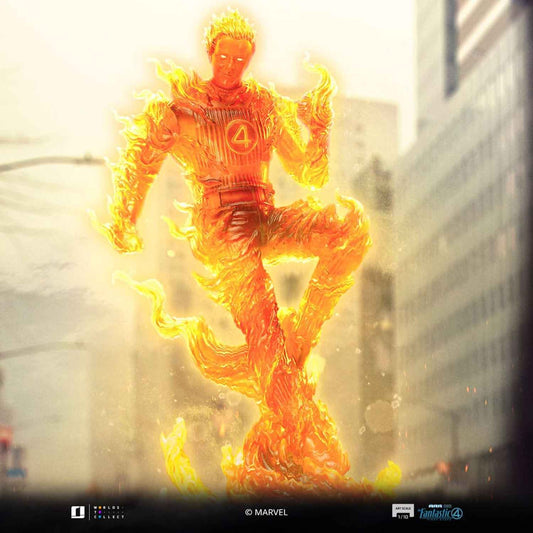 Iron Studios Marvel: Fantastic Four - Human Torch Art Scale 1/10 - Statue