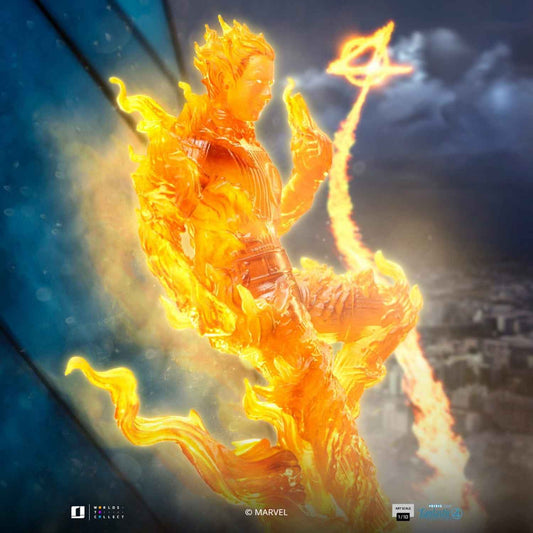 Iron Studios Marvel: Fantastic Four - Human Torch Art Scale 1/10 - Statue
