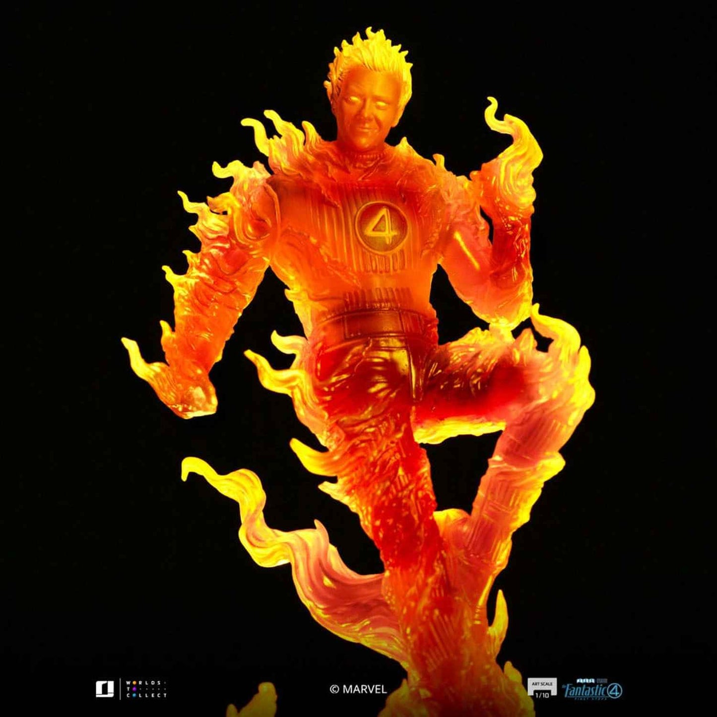 Iron Studios Marvel: Fantastic Four - Human Torch Art Scale 1/10 - Statue