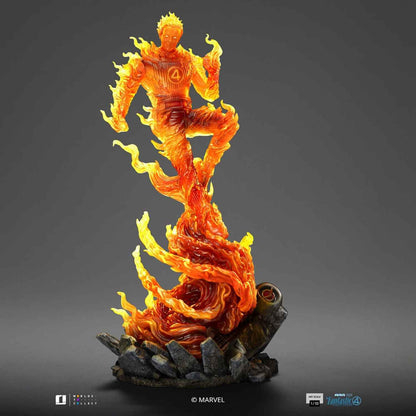 Iron Studios Marvel: Fantastic Four - Human Torch Art Scale 1/10 - Statue