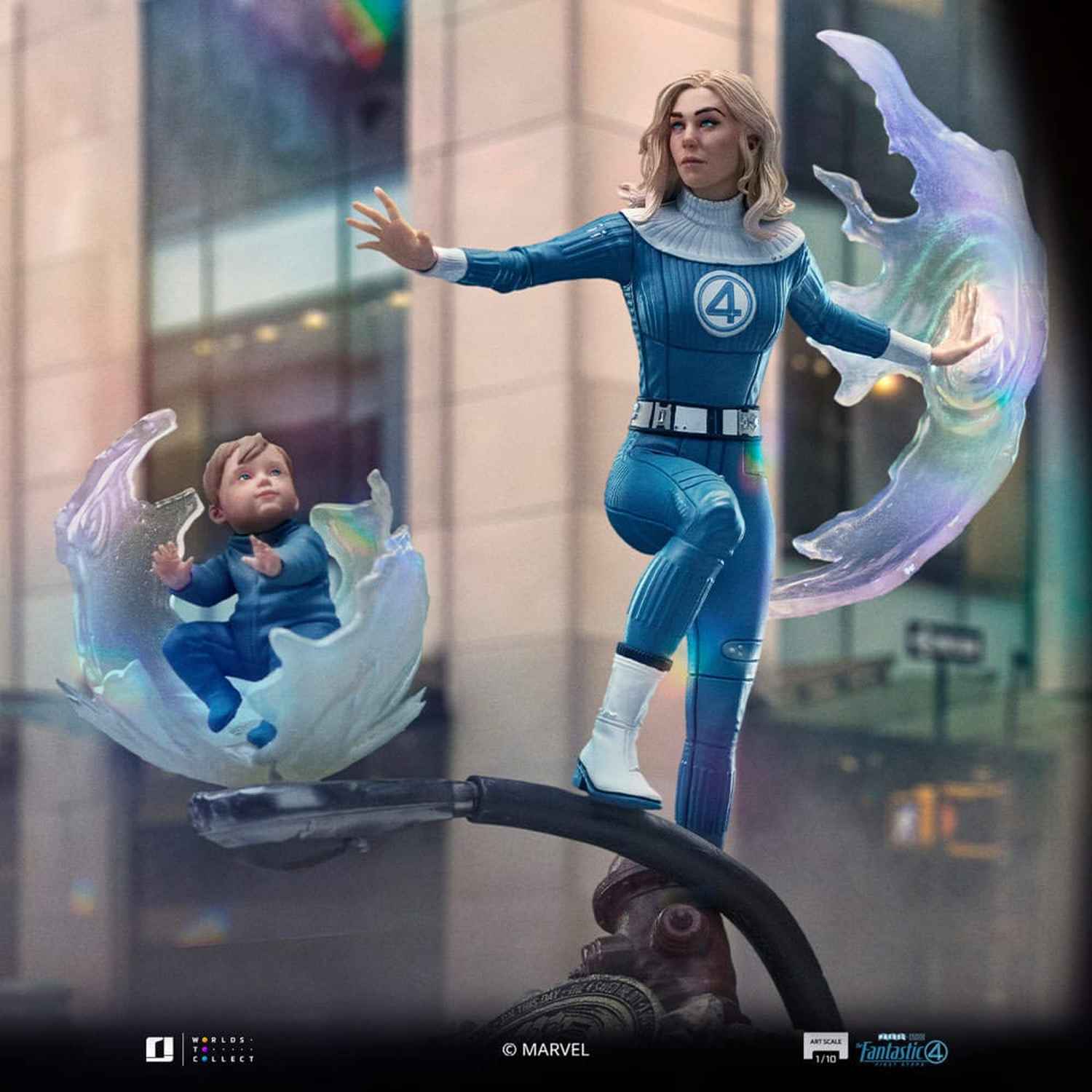 Iron Studios Marvel: Fantastic Four - Invisible Woman und Franklin Art Scale 1/10 - Statue