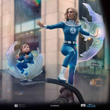 Iron Studios Marvel: Fantastic Four - Invisible Woman und Franklin Art Scale 1/10 - Statue