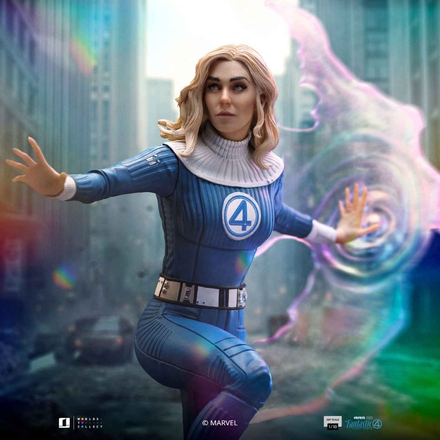 Iron Studios Marvel: Fantastic Four - Invisible Woman und Franklin Art Scale 1/10 - Statue
