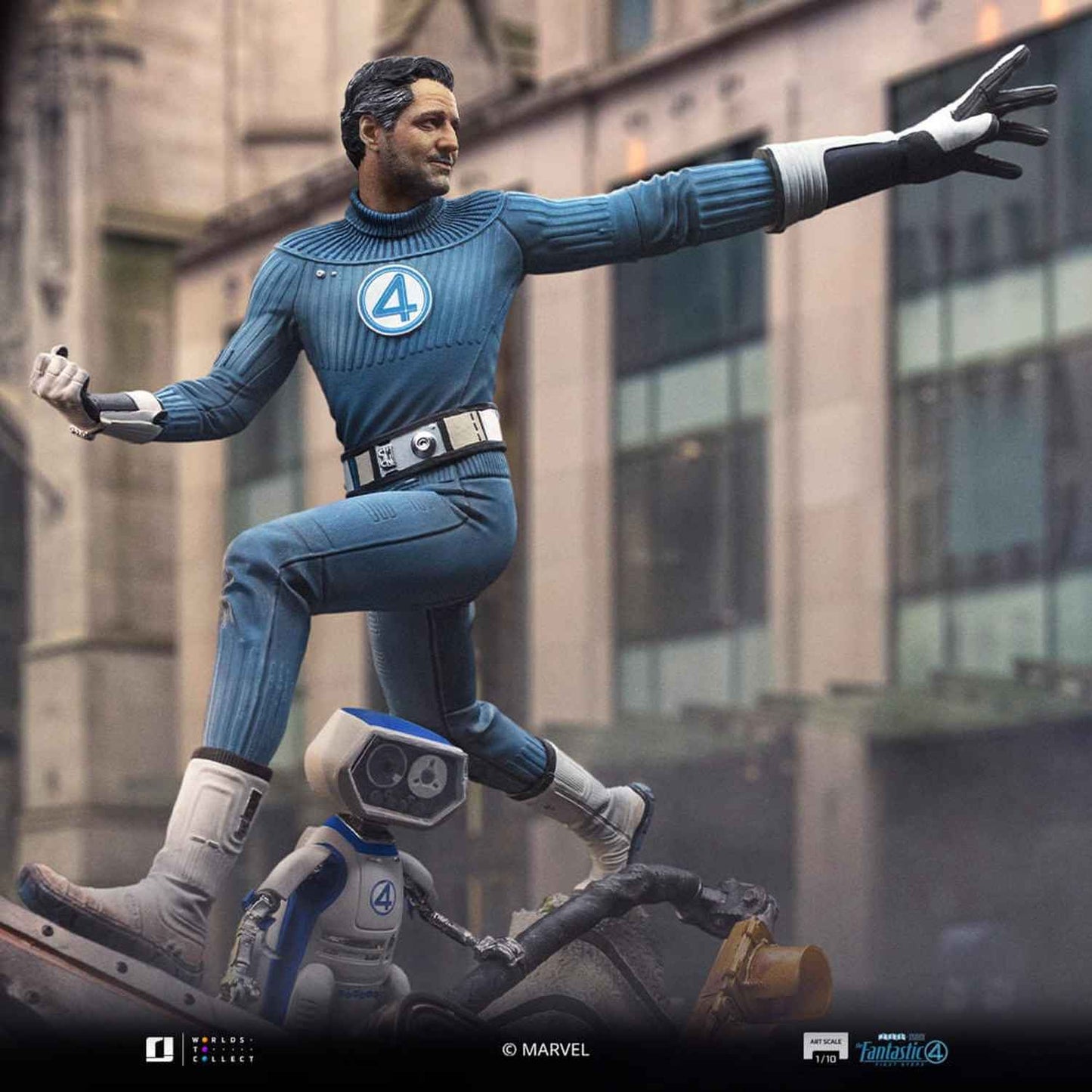 Iron Studios Marvel: Fantastic Four - Mr. Fantastic und H.E.R.B.I.E Art Scale 1/10 - Statue
