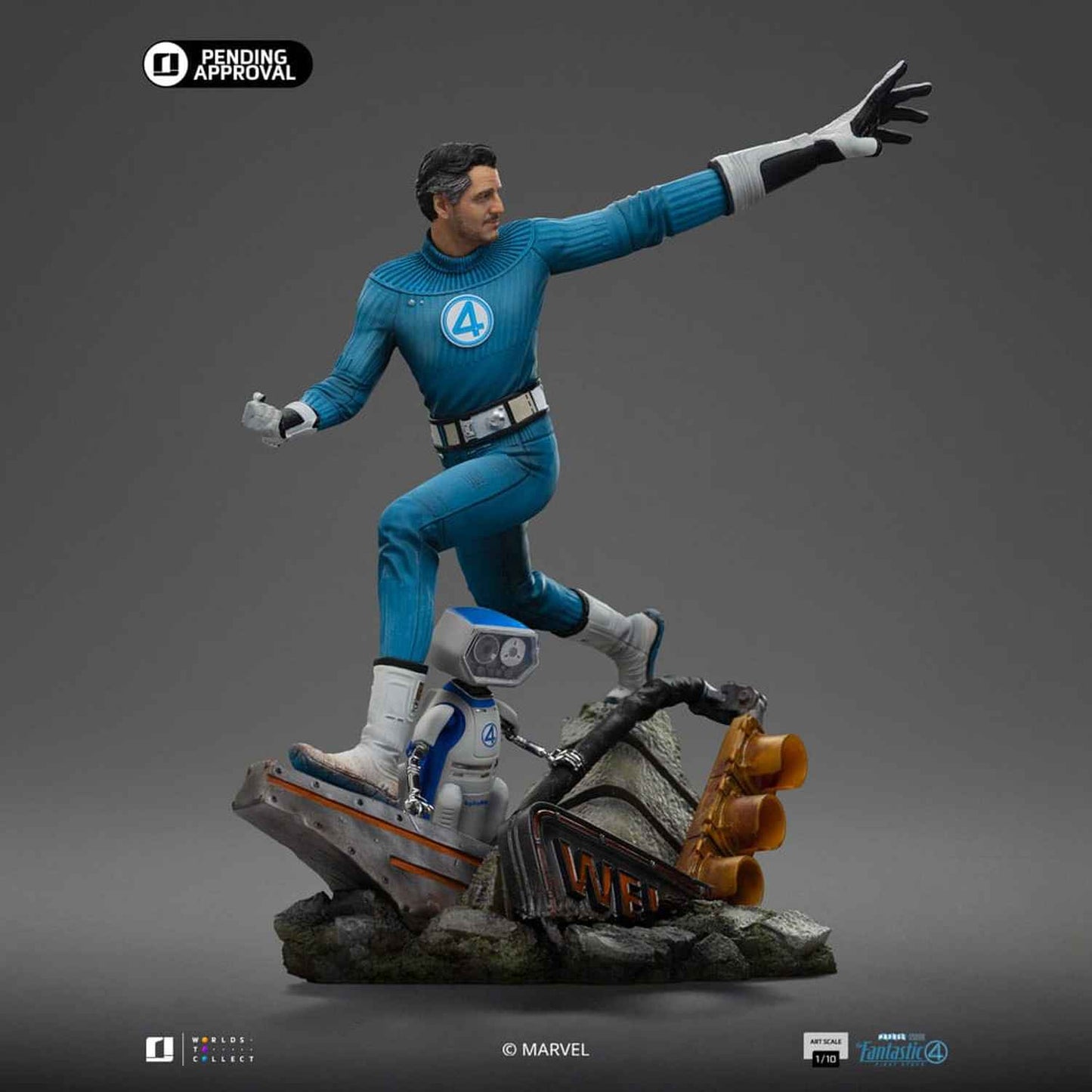 Iron Studios Marvel: Fantastic Four - Mr. Fantastic und H.E.R.B.I.E Art Scale 1/10 - Statue