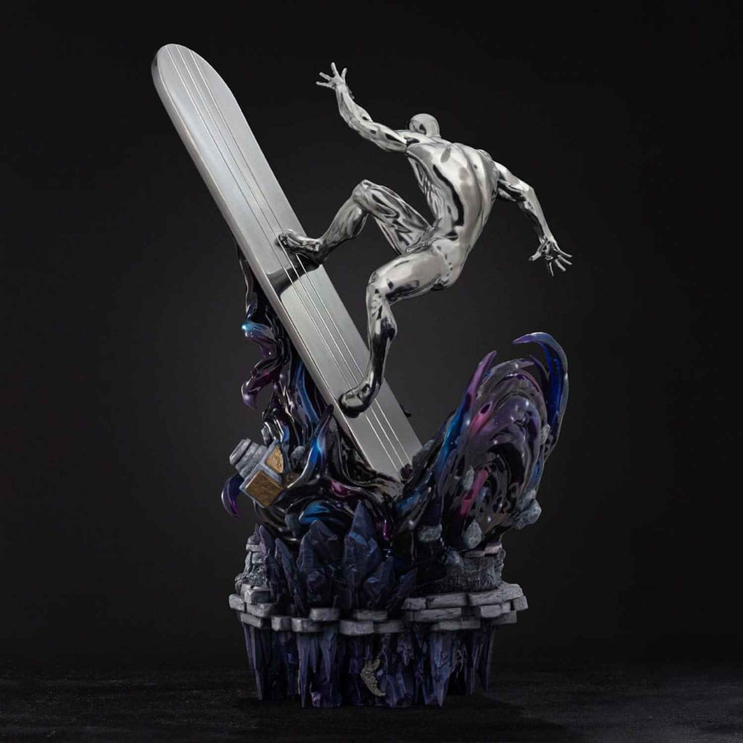 Iron Studios Marvel: Infinity Gauntlet - Silver Surfer Deluxe Diorama Art Scale 1/10 - Statue