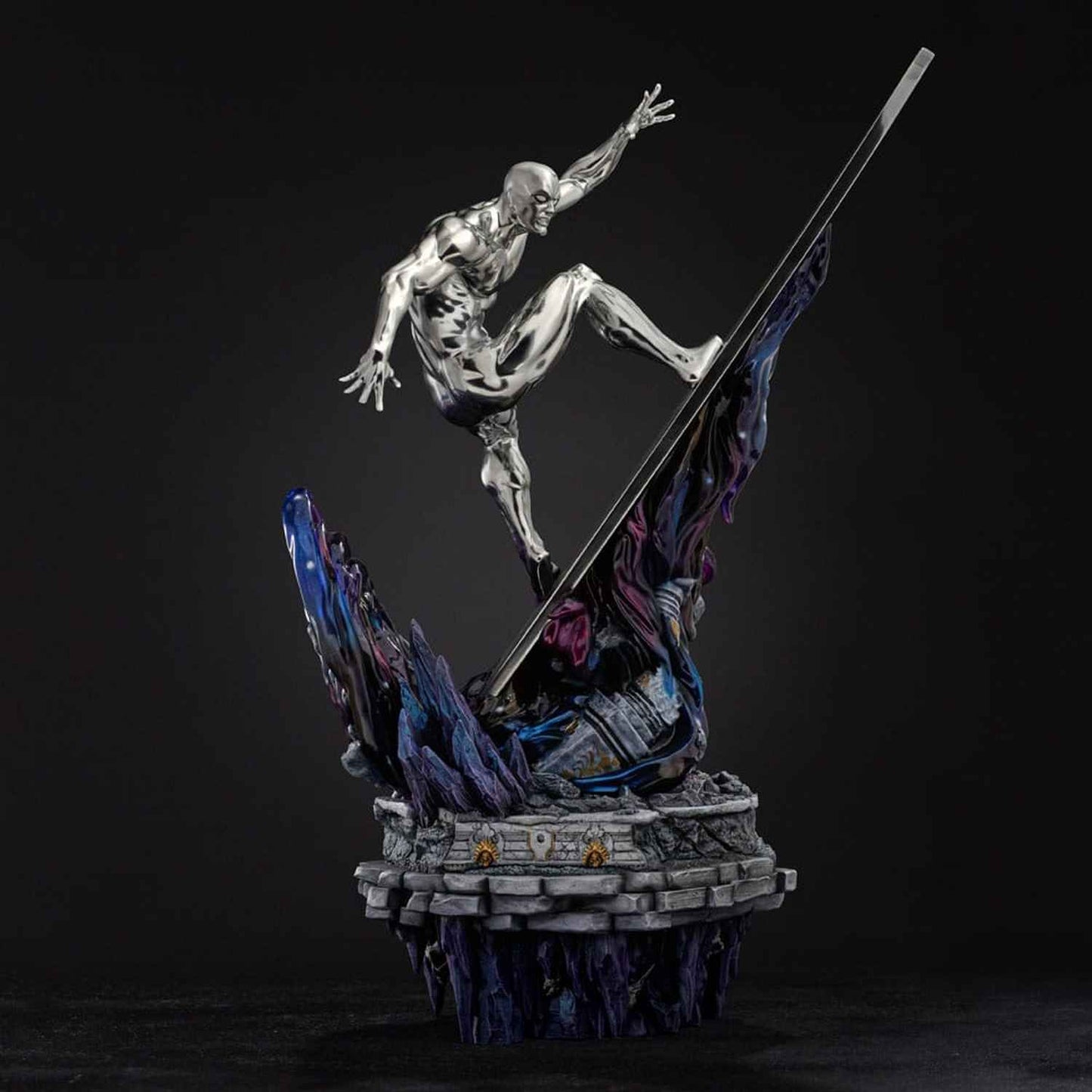 Iron Studios Marvel: Infinity Gauntlet - Silver Surfer Deluxe Diorama Art Scale 1/10 - Statue
