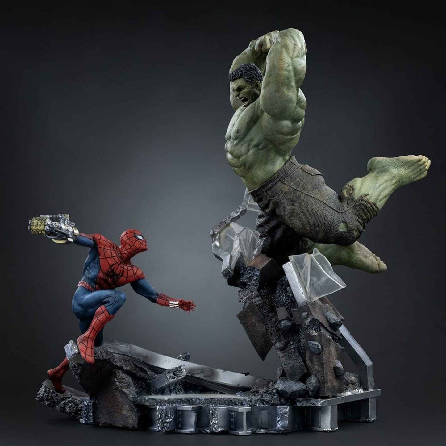 Iron Studios Marvel - Spider-Man vs Hulk Art Scale 1/10 - Statue