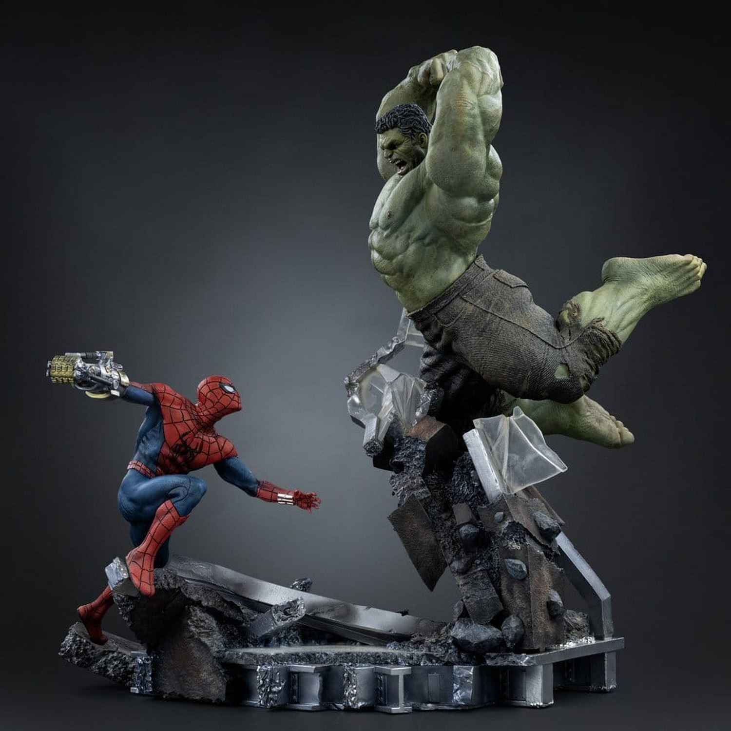 Iron Studios Marvel - Spider-Man vs Hulk Art Scale 1/10 - Statue
