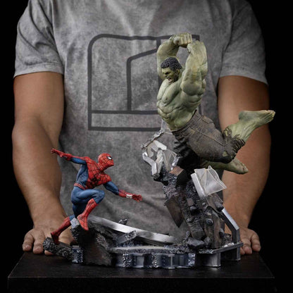 Iron Studios Marvel - Spider-Man vs Hulk Art Scale 1/10 - Statue