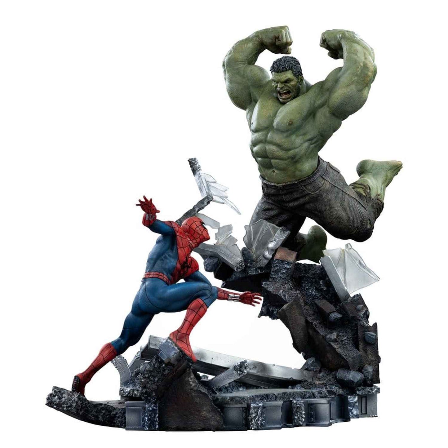 Iron Studios Marvel - Spider-Man vs Hulk Art Scale 1/10 - Statue