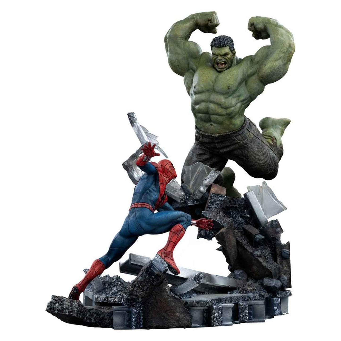 Iron Studios Marvel - Spider-Man vs Hulk Art Scale 1/10 - Statue