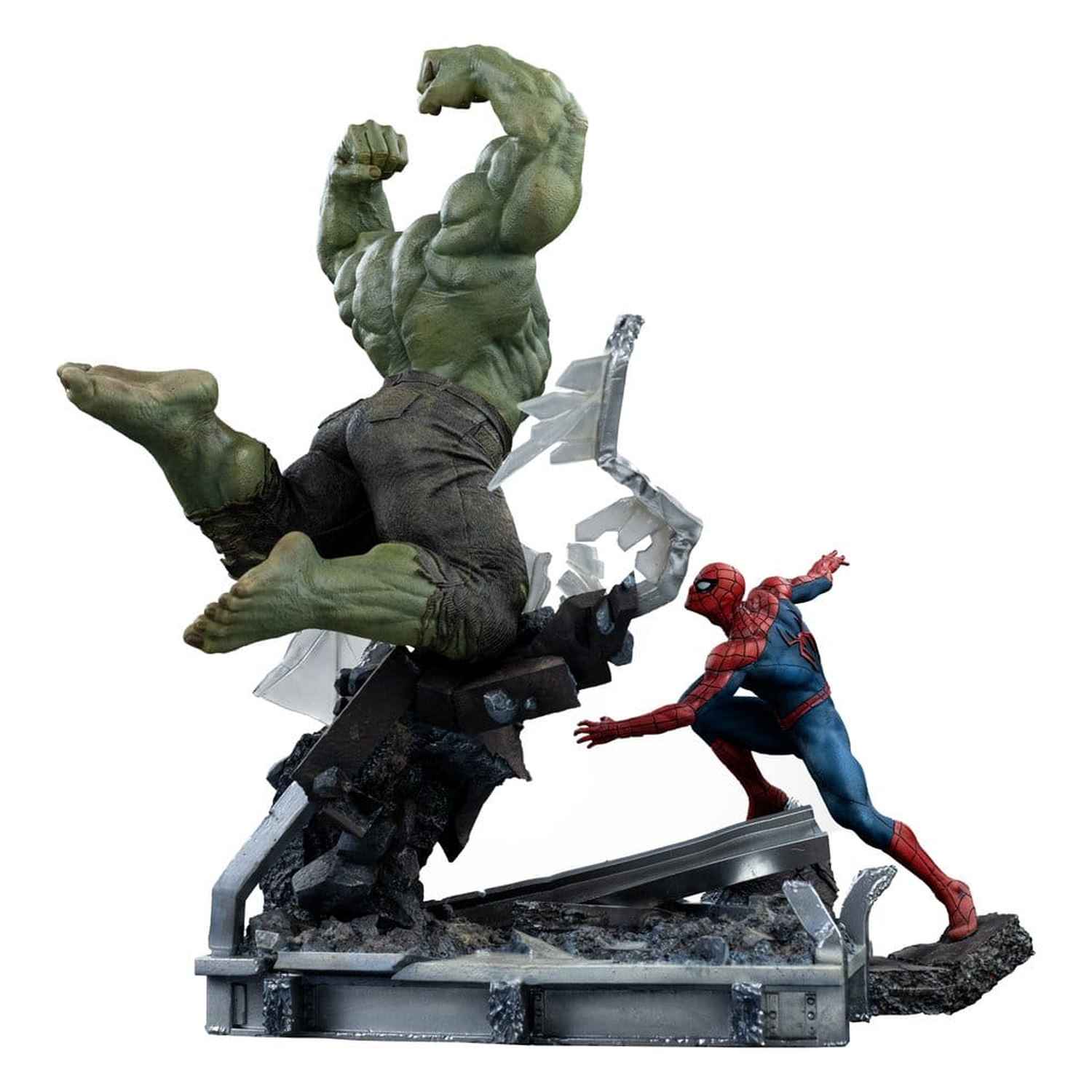 Iron Studios Marvel - Spider-Man vs Hulk Art Scale 1/10 - Statue