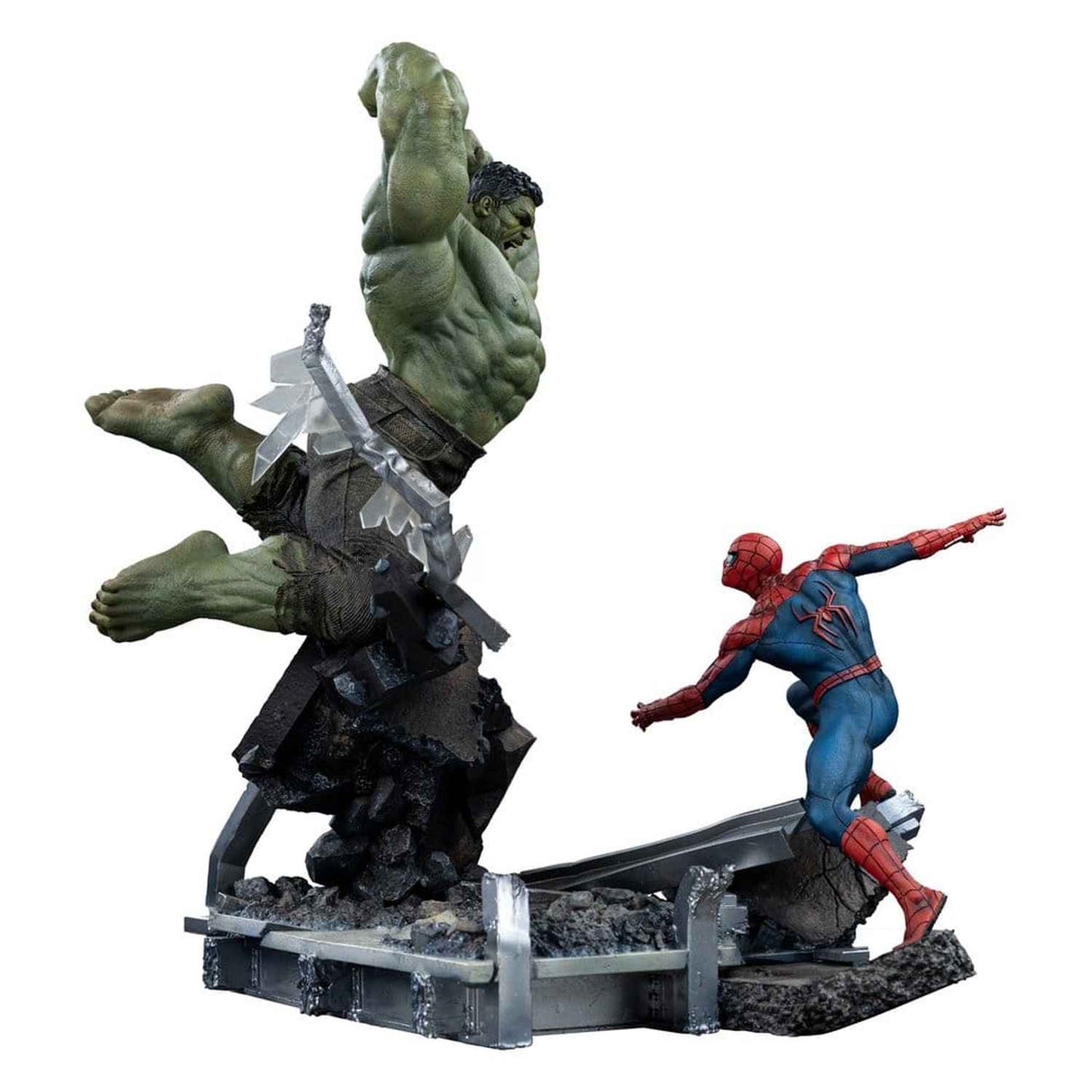 Iron Studios Marvel - Spider-Man vs Hulk Art Scale 1/10 - Statue
