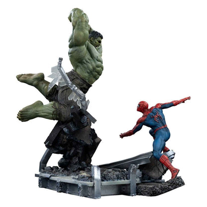 Iron Studios Marvel - Spider-Man vs Hulk Art Scale 1/10 - Statue