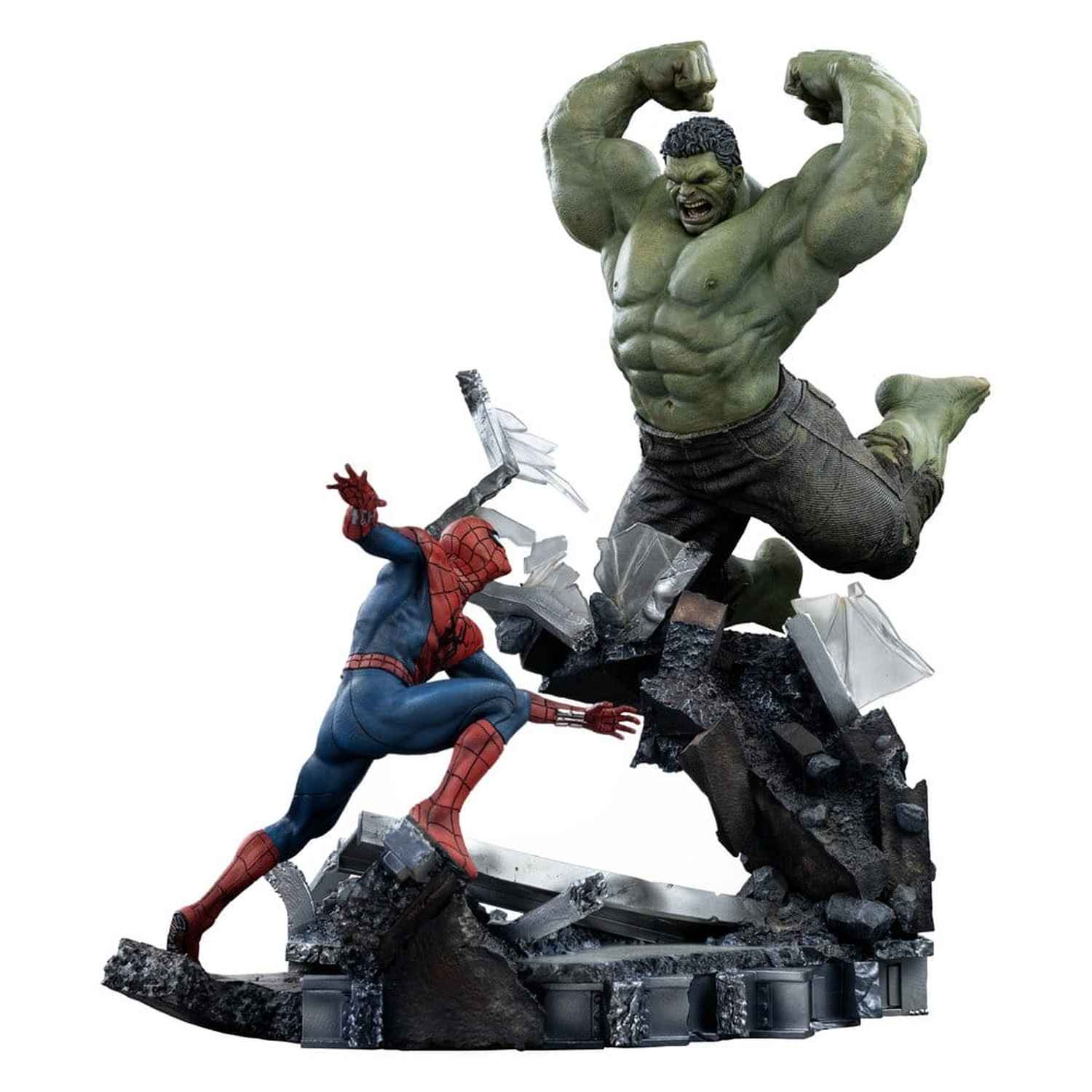 Iron Studios Marvel - Spider-Man vs Hulk Art Scale 1/10 - Statue