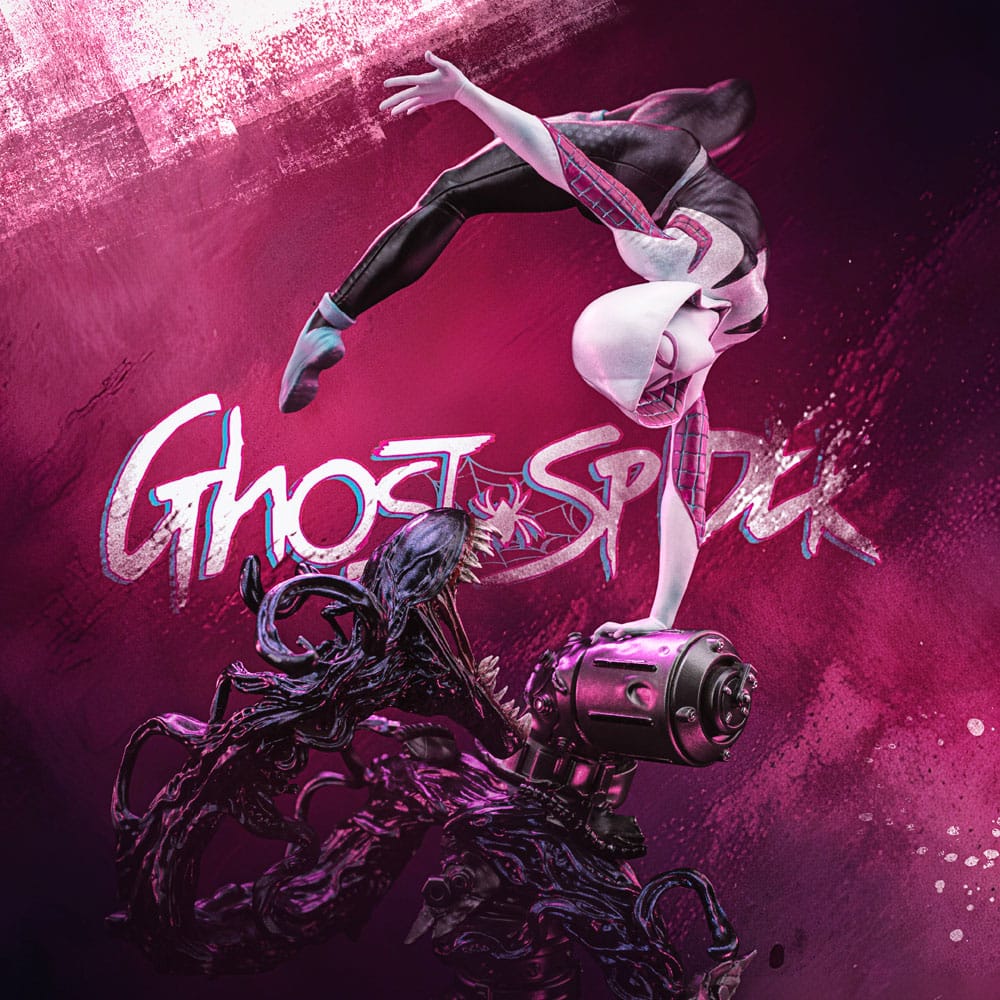 Iron Studios Marvel: Spider-Man vs Villains - Ghost Spider Diorama Art Scale 1/10 - Statue