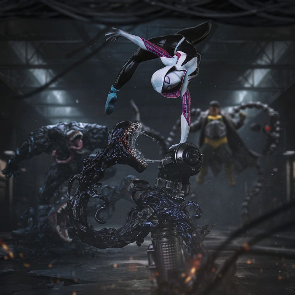 Iron Studios Marvel: Spider-Man vs Villains - Ghost Spider Diorama Art Scale 1/10 - Statue