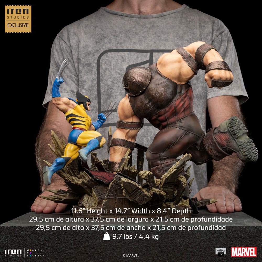 Iron Studios Marvel: X-Men - Wolverine vs Juggernaut BDS Art Scale 1/10 - Statue