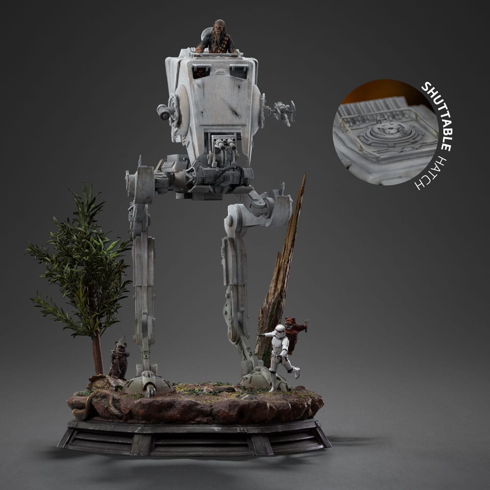 Iron Studios Star Wars - Chewbacca im AT-ST Demi Art Scale 1/20 - Statue