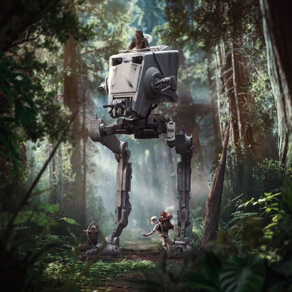 Iron Studios Star Wars - Chewbacca im AT-ST Demi Art Scale 1/20 - Statue