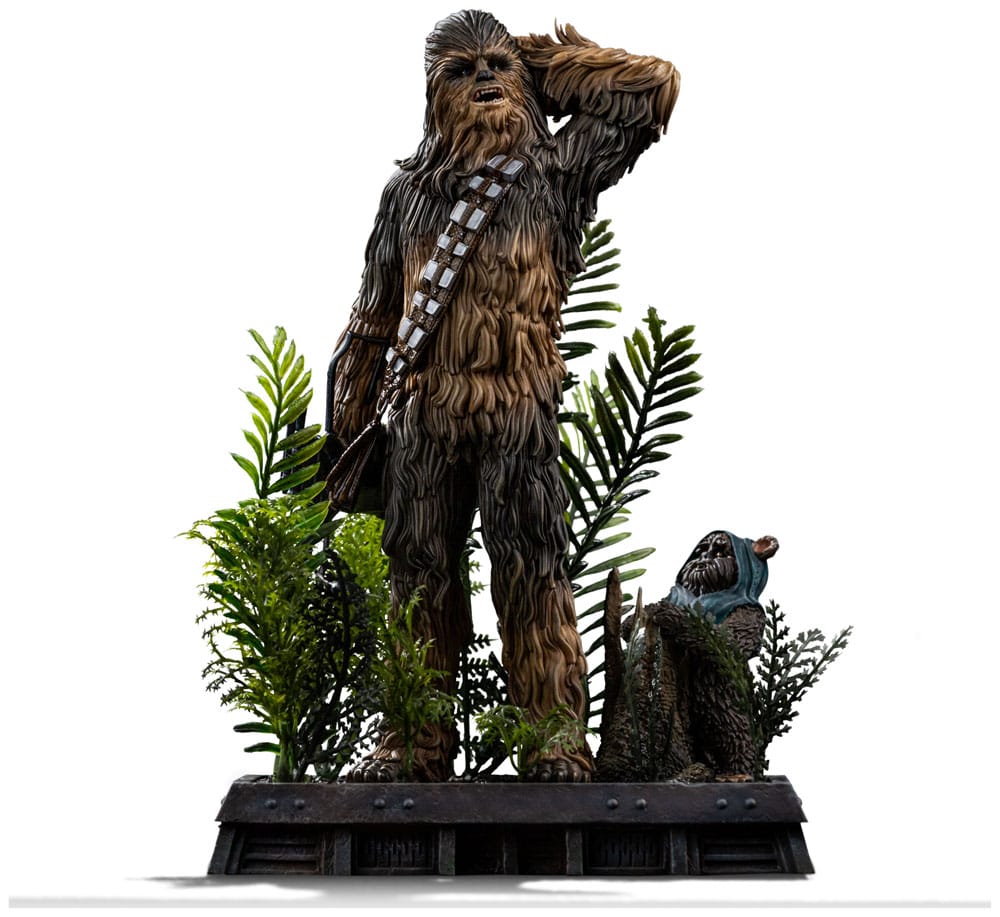 Iron Studios Star Wars - Chewbacca und Tokkat Art Scale 1/10 - Statue