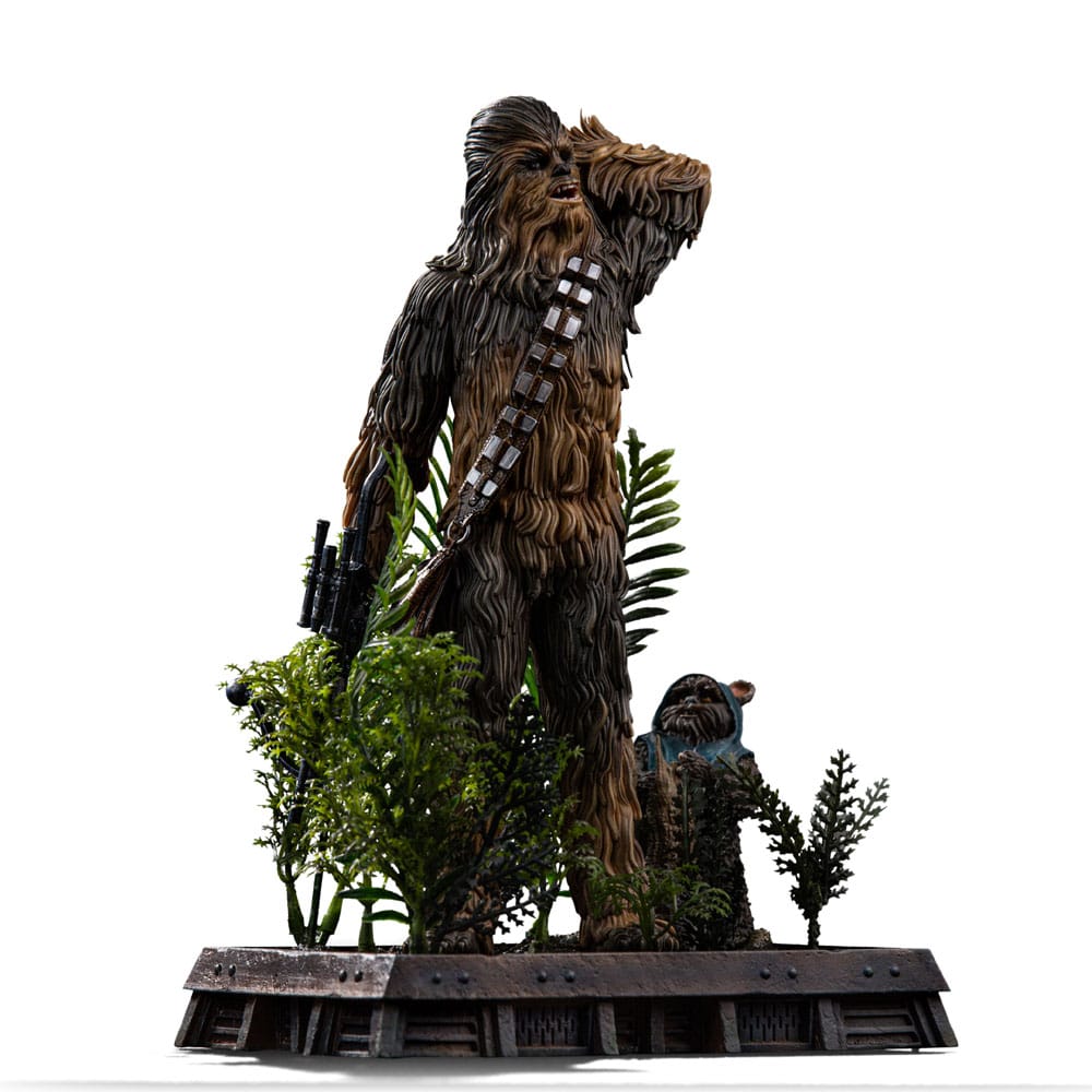 Iron Studios Star Wars - Chewbacca und Tokkat Art Scale 1/10 - Statue