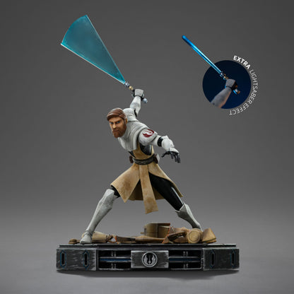 Iron Studios Star Wars: Clone Wars - Obi-Wan Kenobi Art Scale 1/10 - Statue