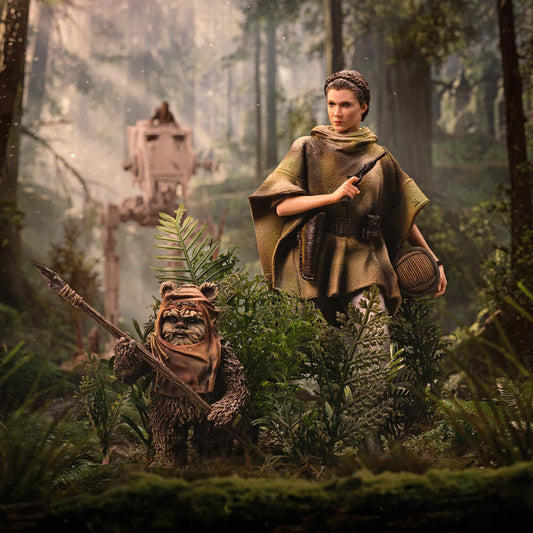 Iron Studios Star Wars: Die Rückkehr der Jedi-Ritter - Leia & Wicket Art Scale 1/10 - Statue