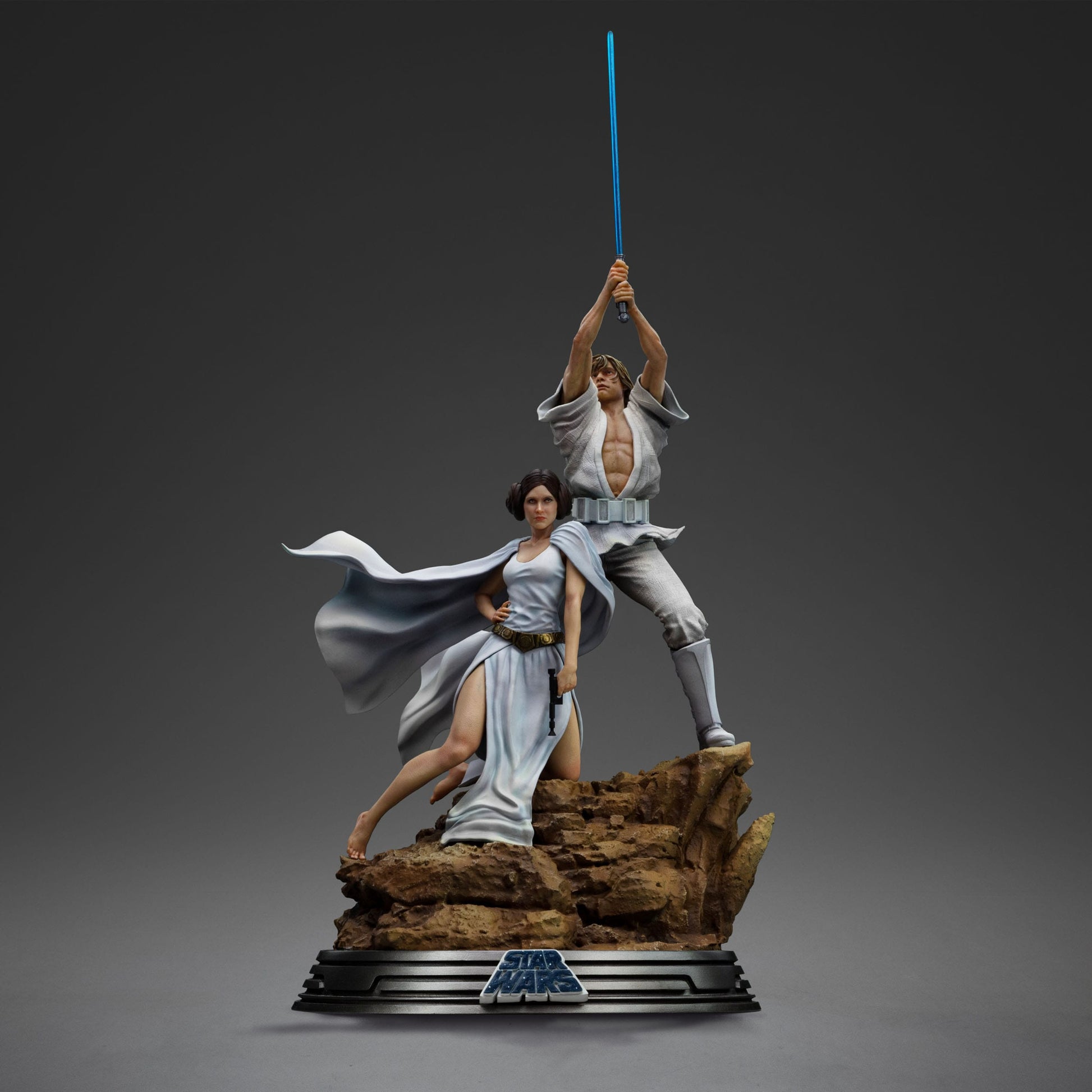 Iron Studios Star Wars - Luke und Leia Deluxe Art Scale 1/10 - Statue
