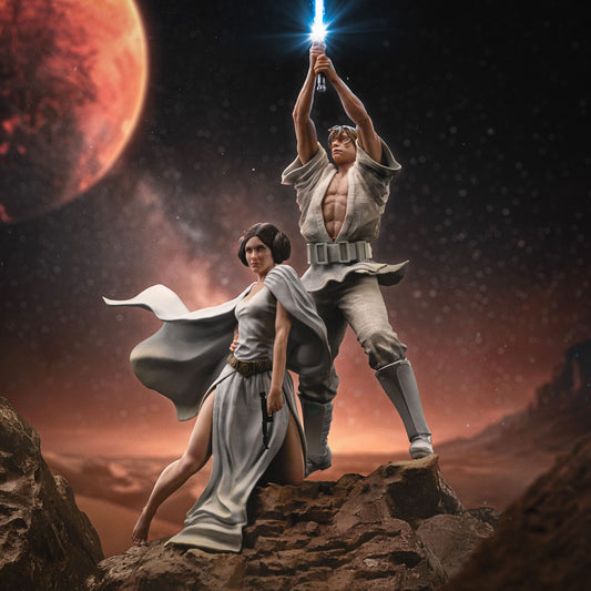 Iron Studios Star Wars - Luke und Leia Deluxe Art Scale 1/10 - Statue