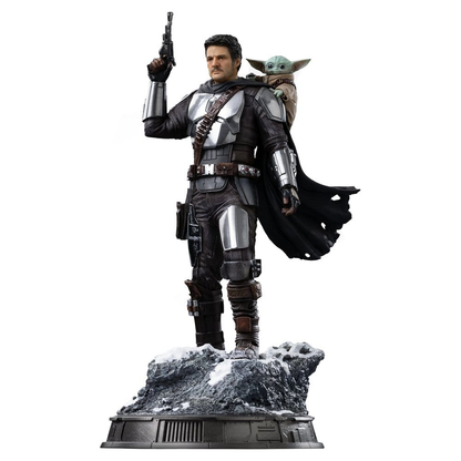 Iron Studios Star Wars: The Mandalorian & Grogu - The Mandalorian und Grogu Art Scale 1/10 - Statue