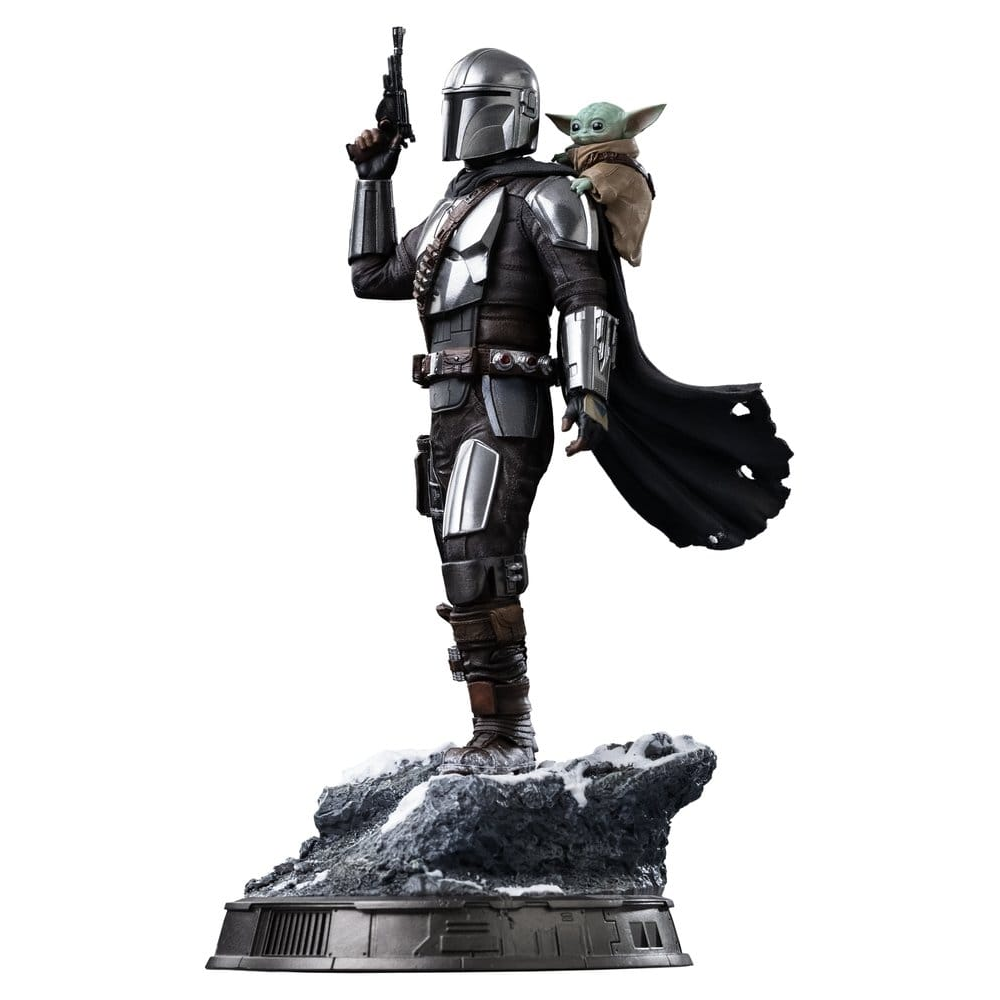 Iron Studios Star Wars: The Mandalorian & Grogu - The Mandalorian und Grogu Art Scale 1/10 - Statue