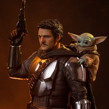 Iron Studios Star Wars: The Mandalorian & Grogu - The Mandalorian und Grogu Art Scale 1/10 - Statue