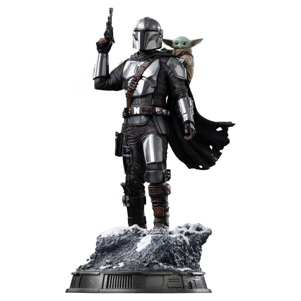 Iron Studios Star Wars: The Mandalorian & Grogu - The Mandalorian und Grogu Art Scale 1/10 - Statue