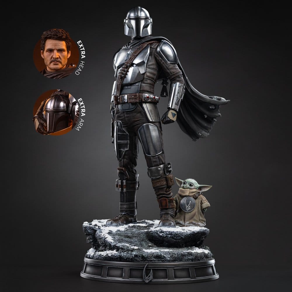 Iron Studios StarWars: The Mandalorian & Grogu - The Mandalorian und Grogu Legacy Replica 1/4 - Statue