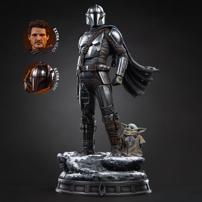 Iron Studios StarWars: The Mandalorian & Grogu - The Mandalorian und Grogu Legacy Replica 1/4 - Statue