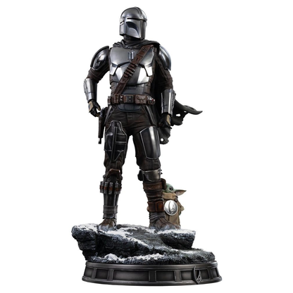 Iron Studios StarWars: The Mandalorian & Grogu - The Mandalorian und Grogu Legacy Replica 1/4 - Statue