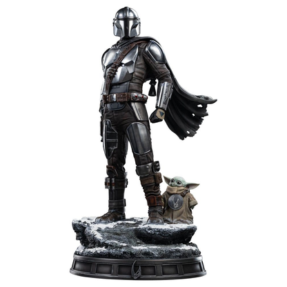 Iron Studios StarWars: The Mandalorian & Grogu - The Mandalorian und Grogu Legacy Replica 1/4 - Statue
