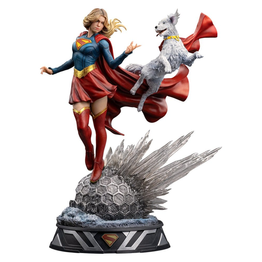 Iron Studios Supergirl - Supergirl & Krypto Art Scale 1/10 - Statue