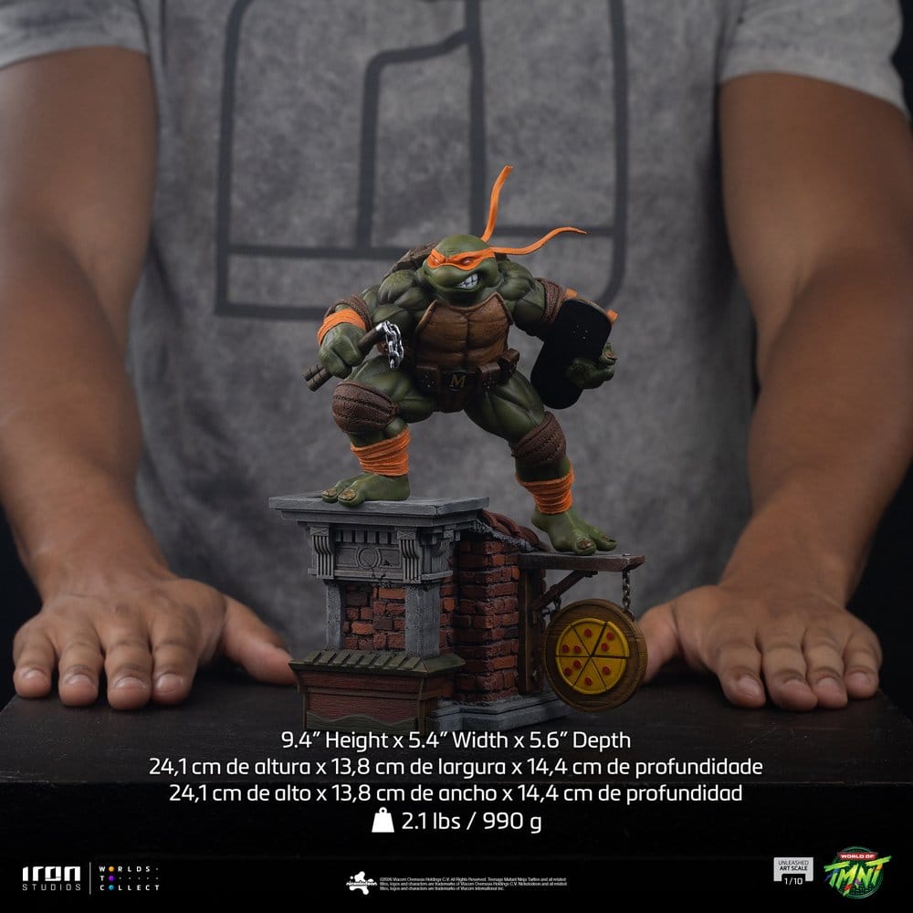 Iron Studios Teenage Mutant Ninja Turtles - Michelangelo Unleashed Art Scale 1/10 - Statue