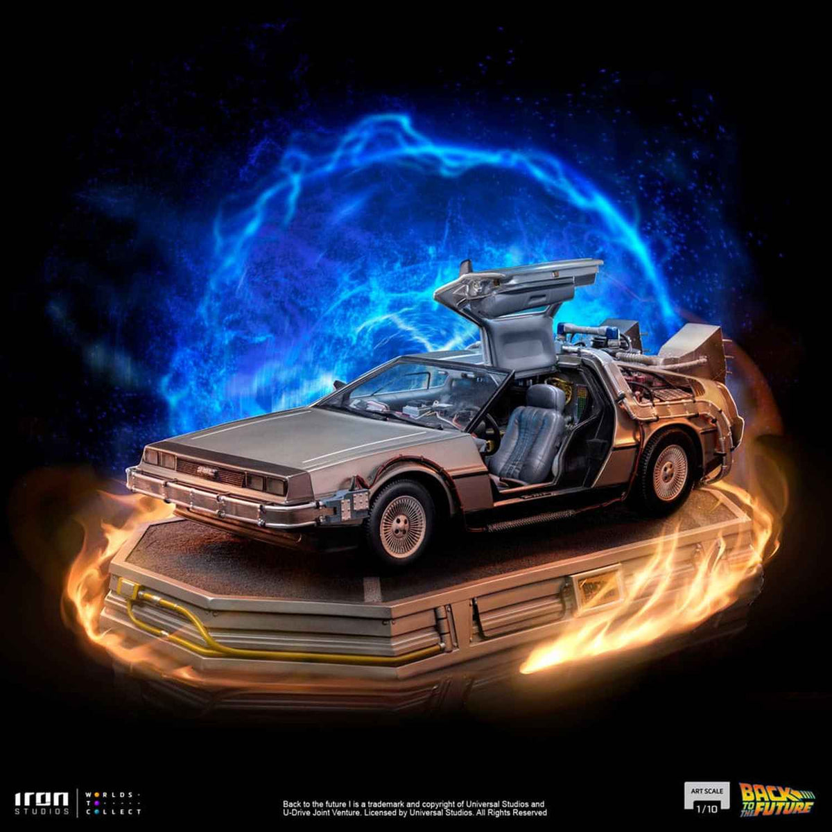 Iron Studios Zurück in die Zukunft - DeLorean Art Scale 1/10 - Statue