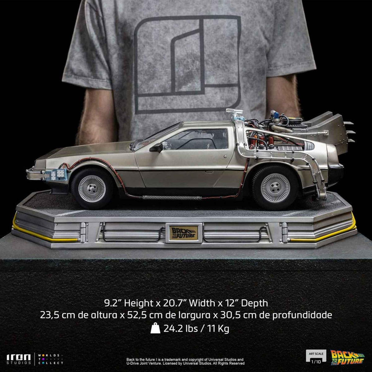 Iron Studios Zurück in die Zukunft - DeLorean Art Scale 1/10 - Statue