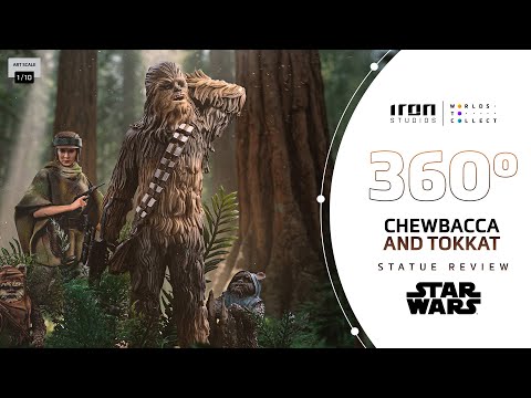 Iron Studios Star Wars - Chewbacca und Tokkat Art Scale 1/10 - Statue
