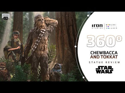 Iron Studios Star Wars - Chewbacca und Tokkat Art Scale 1/10 - Statue