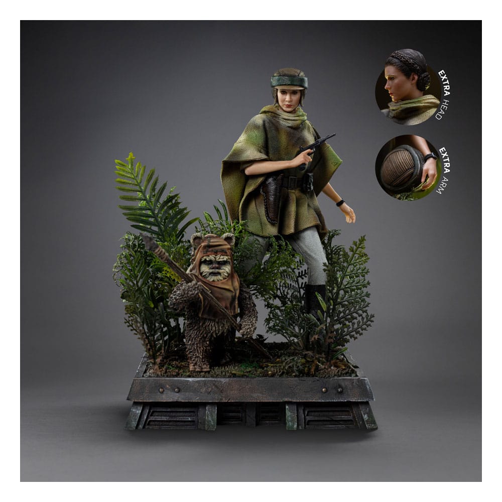 Iron Studios Star Wars: Die Rückkehr der Jedi-Ritter - Leia & Wicket Art Scale 1/10 - Statue